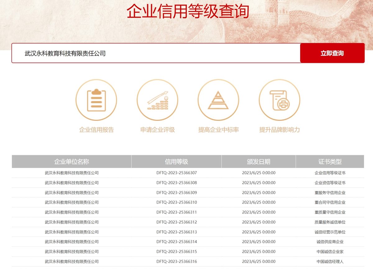 3A诚信企业认证